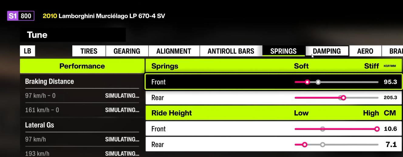 2010 Lamborghini Murcielago LP 670-4 SV Nalak28 springs and ride height